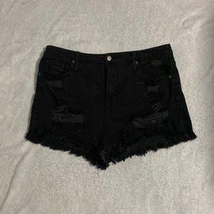 Ripped, Black Shorts